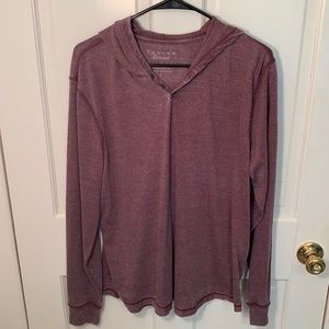 Lucky Brand throw over sweatshirt with hood
